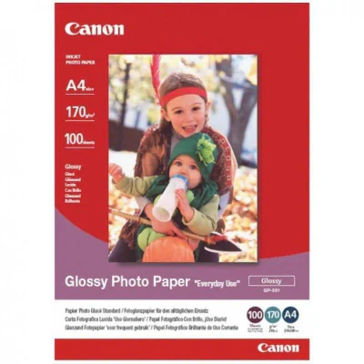 Hârtie foto CANON 0775B001, lucioasă, 200 g/m², A4, 100 coli