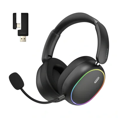 HATOR Phoenix 2 Wireless, Wired & Wireless, Gaming, 10 - 44000 Hz, 265 g, Headset, Black