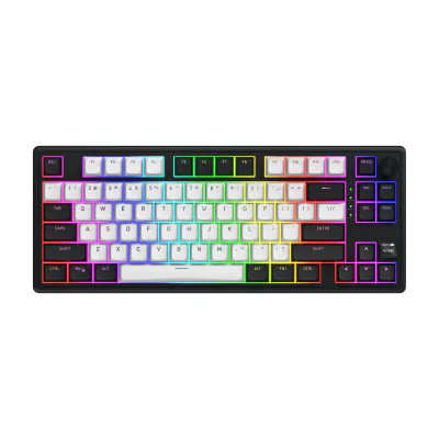 HATOR Skyfall 80 MAG ULTIMA 8K wireless, Wired & Wireless, USB + RF Wireless + Bluetooth, Magnetic-mechanical key switch, QWERTY, RGB LED, Black, White