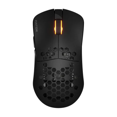 HATOR Stellar Pro Wireless, Right-hand, Optical, RF Wireless + Bluetooth + USB Type-A, 26000 DPI, 8 ms, Black