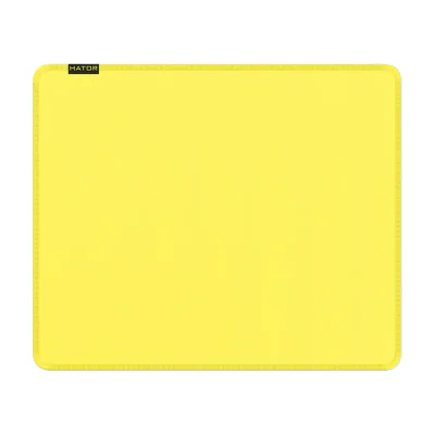 HATOR Tonn EVO M, Yellow, Monochromatic, Rubber, Gaming mouse pad