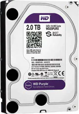 HDD 2TB/SATA 6Gb/s/64MB WD PURPLE - HDD Western Digital Purple WD10PURX, 2TB, SATA, SATA3, Cache de 64MB, 3.5"