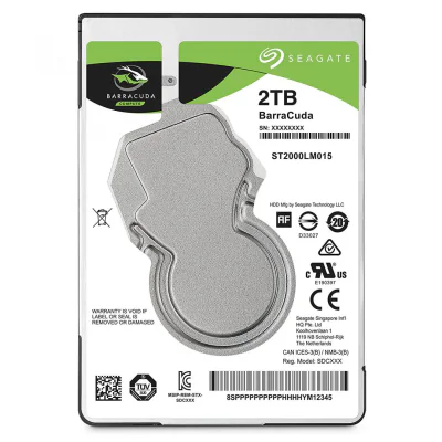 HDD Laptop Seagate Barracuda, 2 TB, 5400 RPM, 128 MB, SATA III