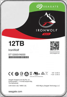 HDD NAS Seagate IronWolf, 12 TB, 7200 RPM, 256 MB, SATA III