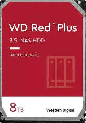 HDD NAS WD Red Plus, 8 TB, 5640 RPM, 256 MB, SATA III