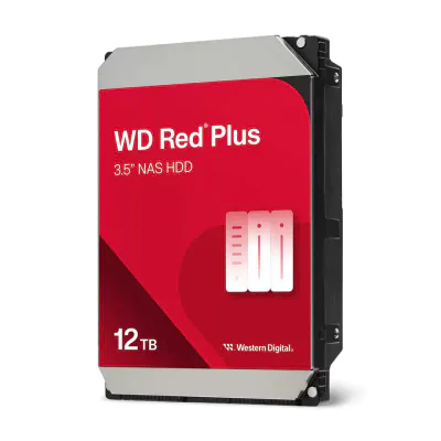 HDD NAS WD Red Plus WD120EFGX, 12TB, 7200 RPM, 512MB, SATA III