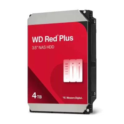 HDD NAS WD Red Plus WD40EFZZ, 4TB, 5400 RPM, 128MB, SATA III