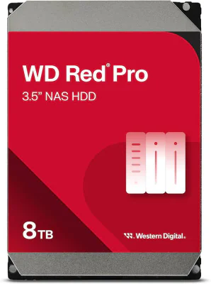 HDD NAS WD Red Pro, 8TB, 7200 RPM, 256MB, SATA