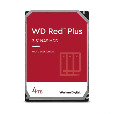 HDD NAS WD Red Plus, 4TB, 5400 RPM, 256MB, SATA III