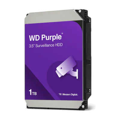 HDD Surveillance WD Purple, 1TB, 5400RPM, 64MB, SATA III