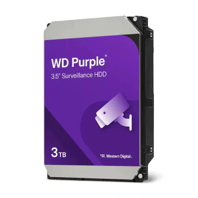 HDD Surveillance WD Purple, 3 TB, 5400 rpm, 128 MB, SATA III