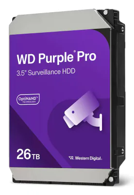 HDD Surveillance WD Purple Pro, 26 TB, 7200 rpm, 256 MB, SATA III
