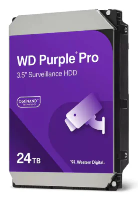 HDD Surveillance WD Purple Pro WD241PURP, 24 TB, 7200 rpm, 256 MB, SATA III