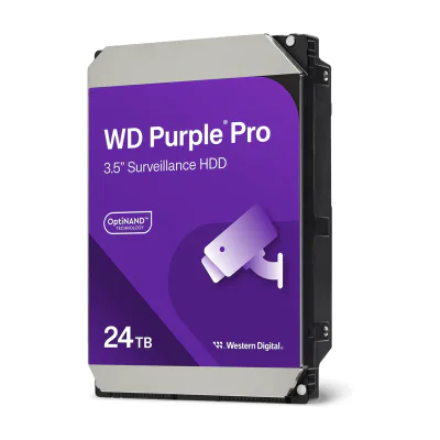 HDD Surveillance WD Purple Pro WD241PURP, 24 TB, 7200 rpm, 256 MB, SATA III
