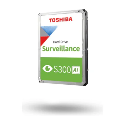 HDD Video Surveillance TOSHIBA S300 AI 8TB CMR, 3.5, 512MB, 7200RPM, SATA, 64 cameras, 24/7, TBW: 550 "MG10ADA800E-V"