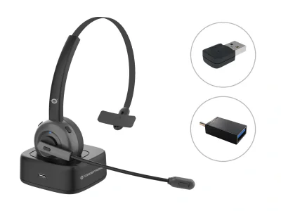 HEADSET WRL MONO USB ADAPTER/CHARG.DOCK POLONA03BDA EQUIP