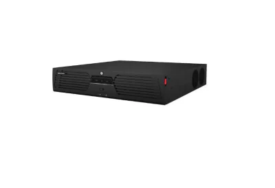 Hikvision 4K NVR DS-9664NI-M8 64-ch IP camera inputs,  2-ch@32 MP/2-ch@ 24 MP/4-ch@12 MP/8-ch@8 MP/16-ch@4 MP/32-ch@1080p decoding capacity, 400 Mbps incoming bandwidth and 400 Mbps outgoing bandwidth, 2 HDMI (different source) and 2 VGA (different s