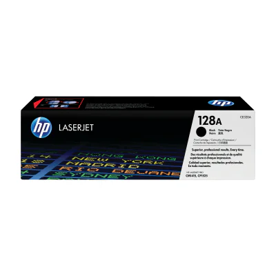 HP 128A Black Original LaserJet Toner Cartridge, 2000 pages, Black, 1 pc(s)