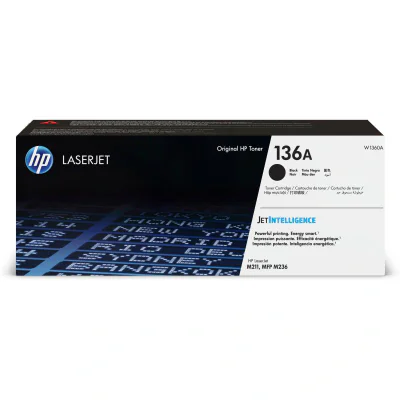HP 136A Black Schwarz Original Laserjet Toner Cartridge Original (W1360A)