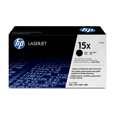 HP 15X High Yield Black Original LaserJet Toner Cartridge, 3500 pages, Black, 1 pc(s)