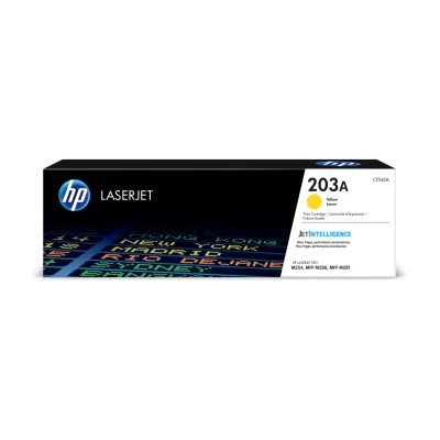 HP 203A Yellow Original LaserJet Toner Cartridge, 1300 pages, Yellow, 1 pc(s)