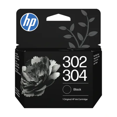 HP 302/304 Black Original Ink Cartridge, Standard Yield, Black, 1 pc(s), 120 pages, Single pack