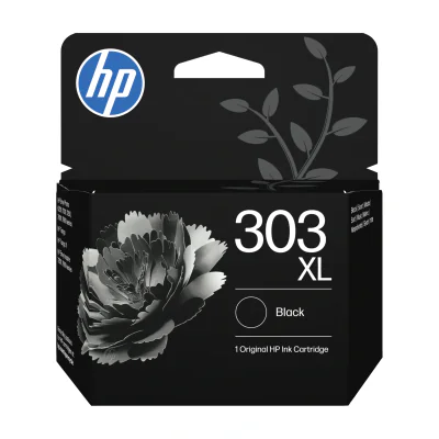HP 303XL High Yield Black Original Ink Cartridge, High, Black, Pigment-based ink, 12 ml, 1 pc(s), 600 pages