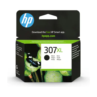 HP 307XL Extra High Yield Black Original Ink Cartridge, High (XL) Yield, Black, Pigment-based ink, 1 pc(s), 400 pages