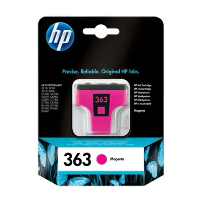 HP 363, Standard Yield, Photo magenta, Dye-based ink, 1 pc(s), 370 pages