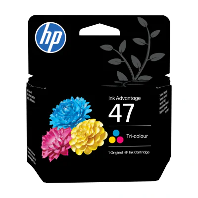 HP 47 Tri-color Original Cartridge, Standard Yield, Cyan, Magenta, Yellow, Dye-based ink, 14 ml, 1 pc(s), Single pack