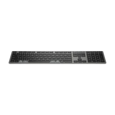 HP 720 Multi-Device Rechargeable Wireless Keyboard, Full-size (100%), Wireless, USB + Bluetooth, Black