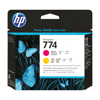 HP 774 Magenta/Yellow DesignJet Printhead, HP DesignJet Z6810 Production Printer series, HP DesignJet Z6610 Production Printer, Thermal inkjet, Magenta, Yellow, P2V99A, Business, Singapore