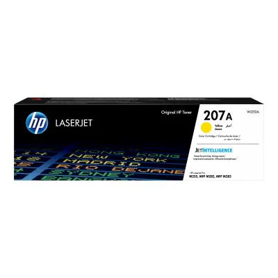 HP 207A Yellow Original LaserJet Toner Cartridge, 1250 pages, 0 pages, Yellow, 1 pc(s)