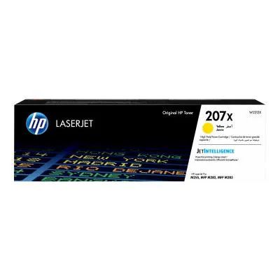 HP 207X High Yield Yellow Original LaserJet Toner Cartridge, 2450 pages, 1350 pages, Yellow, 1 pc(s)