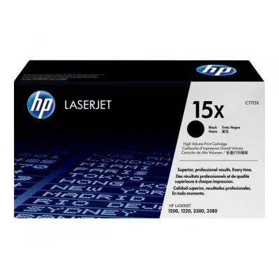 Toner Original HP Black, nr.15X, pentru 1200| 1220| 3300| 3320| 3330| 3380, 3.5K, "C7115X"
