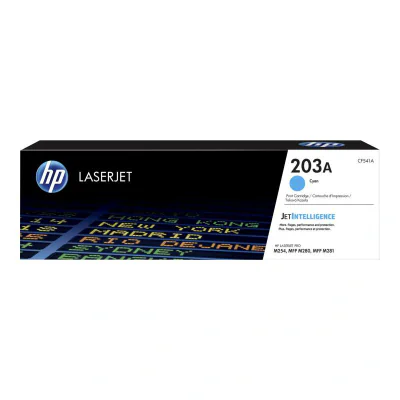 Toner HP 203A Cyan, original, 1300 pagini, compatibil LaserJet Pro M254, M280, M281