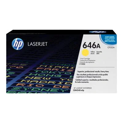 Toner Original HP Yellow, nr.646A, pentru Color LaserJet CM4540, 12.5K, "CF032A"