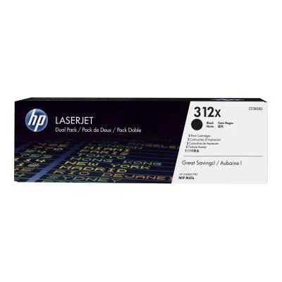 Dual-Pack Original HP Black, nr.312X, pentru LaserJet Pro MFP M476 series, 2x3K, "CF380XD"