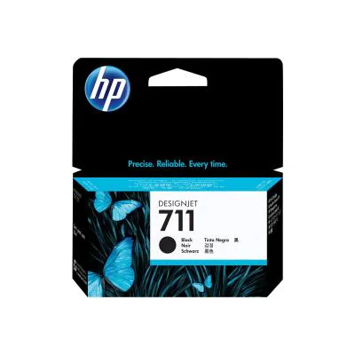 HP 711 38-ml Black DesignJet Ink Cartridge, HP DesignJet T100, T120, T125, T130, T520, T525, T530 Printer series, Thermal inkjet, Black, CZ129A, Singapore, Malaysia, 119 mm