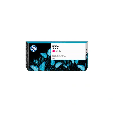 HP 727 300-ml Magenta DesignJet Ink Cartridge, HP DesignJet T920 Printer series, HP DesignJet T1500 Printer series, HP DesignJet T930 Printer..., Thermal inkjet, Magenta, Singapore, 283 mm, 41 mm
