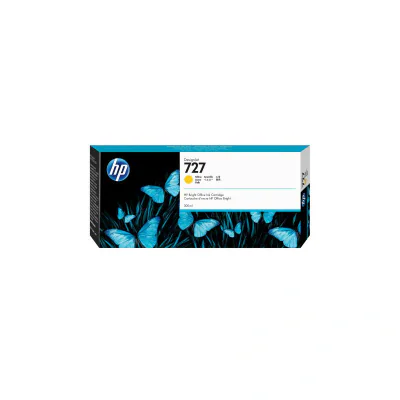 HP 727 300-ml Yellow DesignJet Ink Cartridge, HP DesignJet T920 Printer series, HP DesignJet T1500 Printer series, HP DesignJet T930 Printer..., Thermal inkjet, Yellow, Singapore, 283 mm, 41 mm