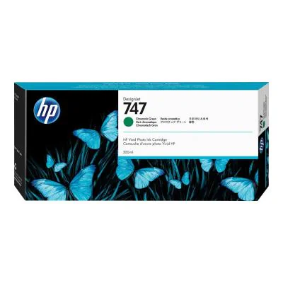 HP 747 300-ml Chromatic Green DesignJet Ink Cartridge, HP DesignJet Z9 Printer series, Thermal inkjet, Chromatic green, P2V84A, Business, Singapore