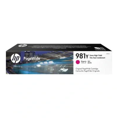HP 981Y Extra High Yield Magenta Original PageWide Cartridge, High (XL) Yield, Magenta, Pigment-based ink, 183 ml, 1 pc(s), 16000 pages