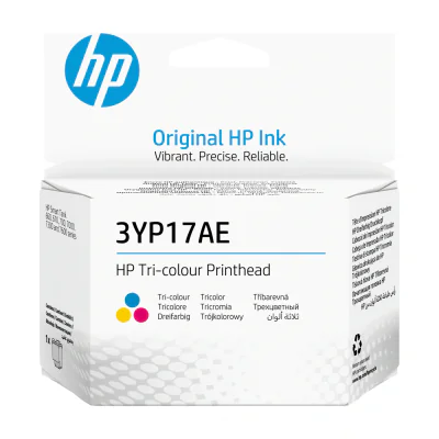 HP Inktank Tri-Color Printhead, Cyan, Magenta, Yellow, Dye-based ink, 1 pc(s), Single pack