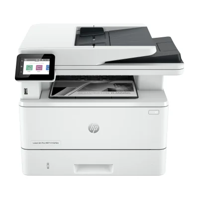 HP LaserJet Pro 4102fdn Multifunction Black and white Printer, Ethernet Only; Copier, Scanner, Laser, Mono printing, 1200 x 1200 DPI, Mono copying, A4, White