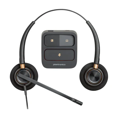 HP Poly EncorePro 520 Binaural Headset +Quick Disconnect, Wired, 20 - 10000 Hz, Calls/Music, 74 g, Headset, Black