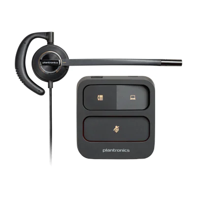 HP Poly EncorePro 530D with Quick Disconnect Discreet Digital Headset TAA, Wired, Calls/Music, 22 g, Headset, Black