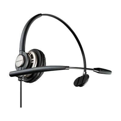 HP Poly EncorePro HW710 Single Ear Headset +Carry Case +Quick Disconnect, Wired, Office/Call center, 53 g, Headset, Black