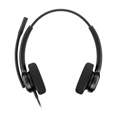 HP Poly Mission 425 Stereo USB Wired Headset Classic (Bulk), Wired, 126 g, Headset, Black