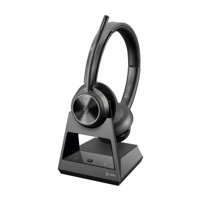 HP Poly Savi 7320 Stereo Microsoft Teams Certified DECT 1880-1900 MHz Top, Headset, 160 g, Black